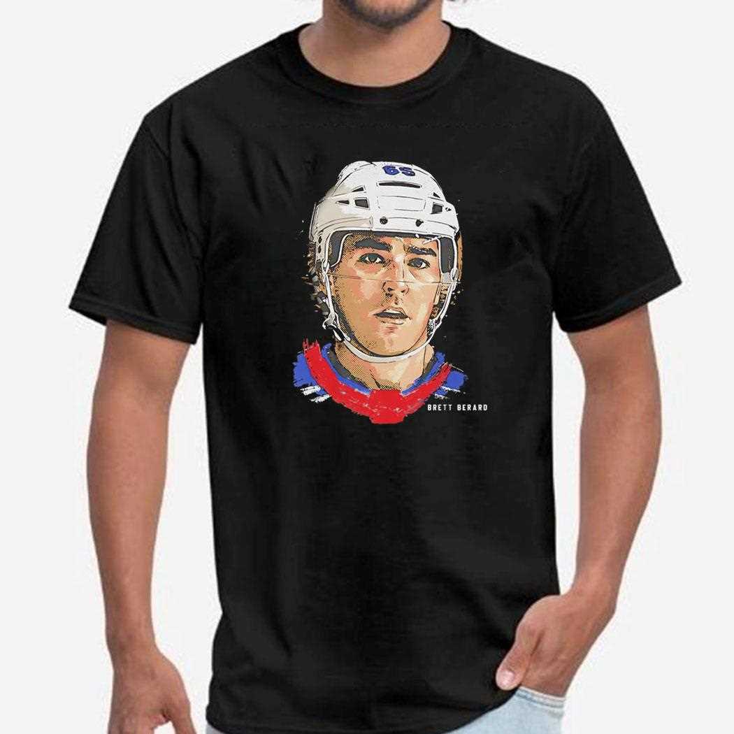 Brett Berard New York Rangers Nhl Hockey Portrait Vintage Shirt Brett Berard New York Rangers Nhl Hockey Portrait Vintage Shirt