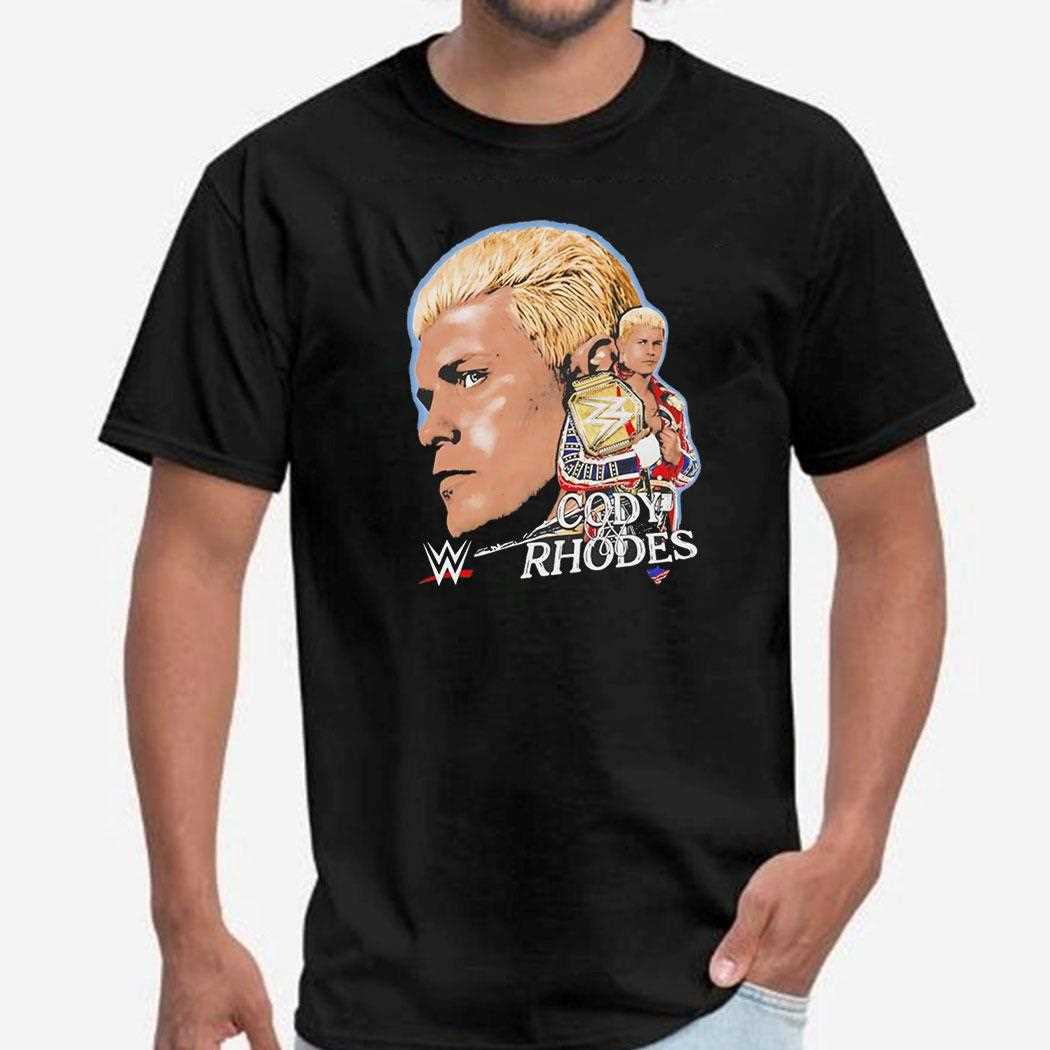 Cody Rhodes Wwe Big Face Signature Graphic Shirt