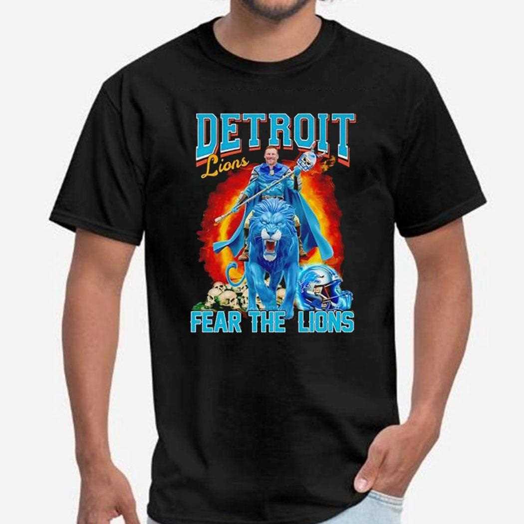 Detroit Lions Fear The Lions Football Shirt