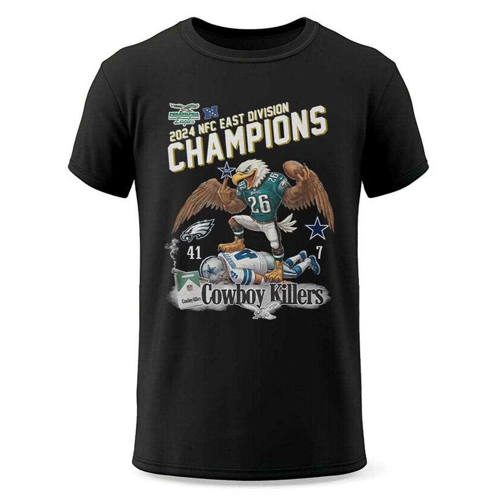 Eagles 2024 Nfc East Divison Champions Cowboy Killers Shirt Eagles 2024 Nfc East Divison Champions Cowboy Killers Shirt