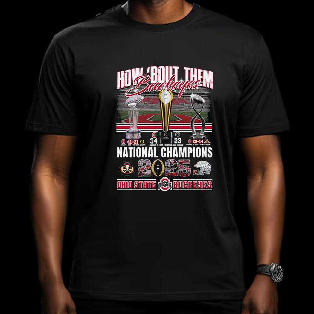 How Bout Them Buckeyes National Champions 2025 Shirt