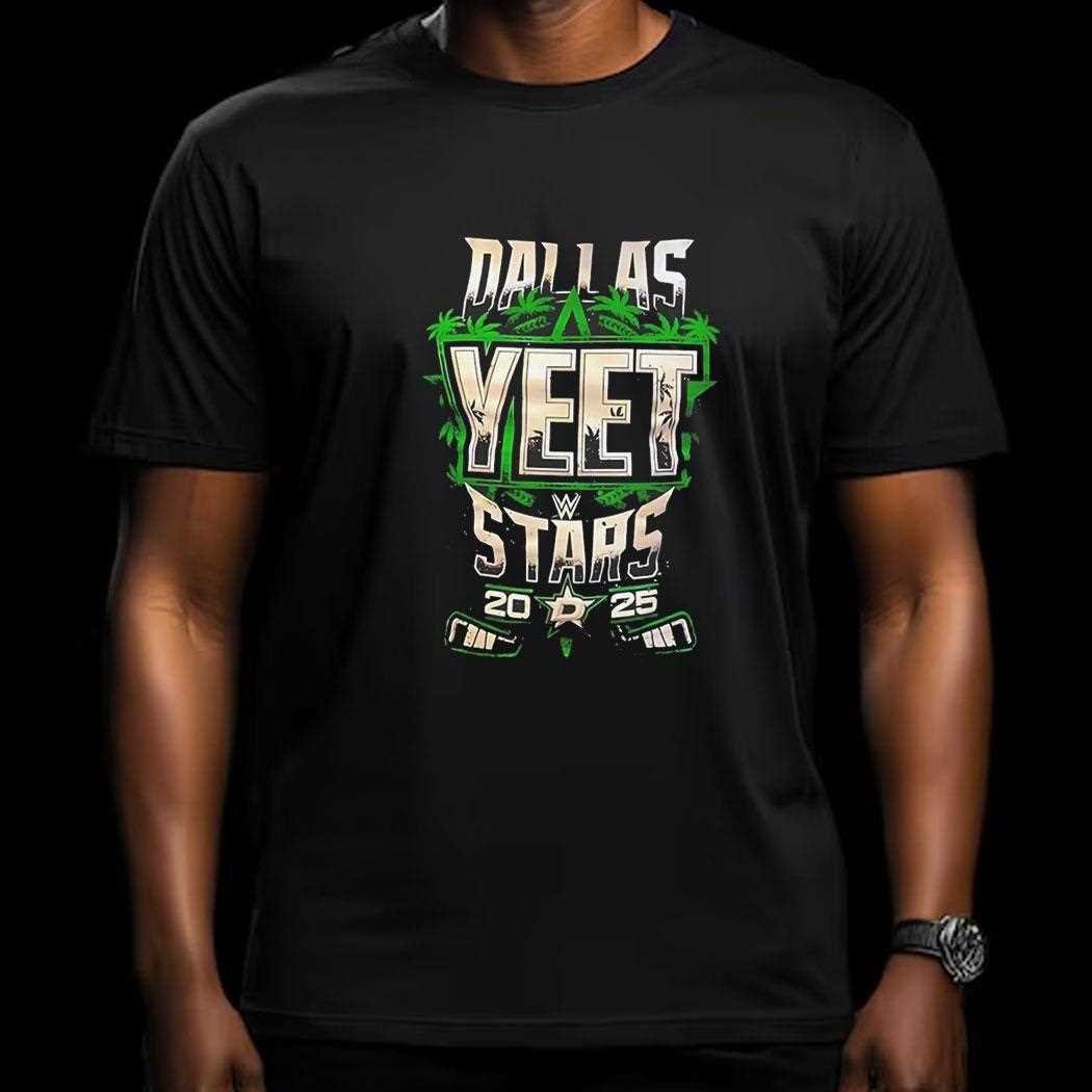 Jey Uso Rockin The Dallas Stars Yeet Shirt