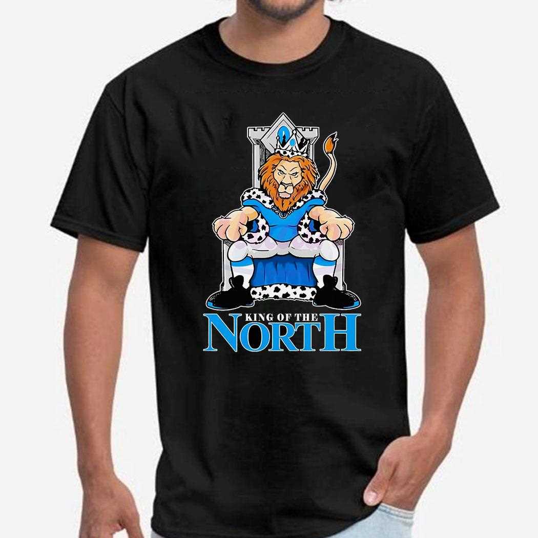 King Of The North Detroit Lions Mascot Shirt
