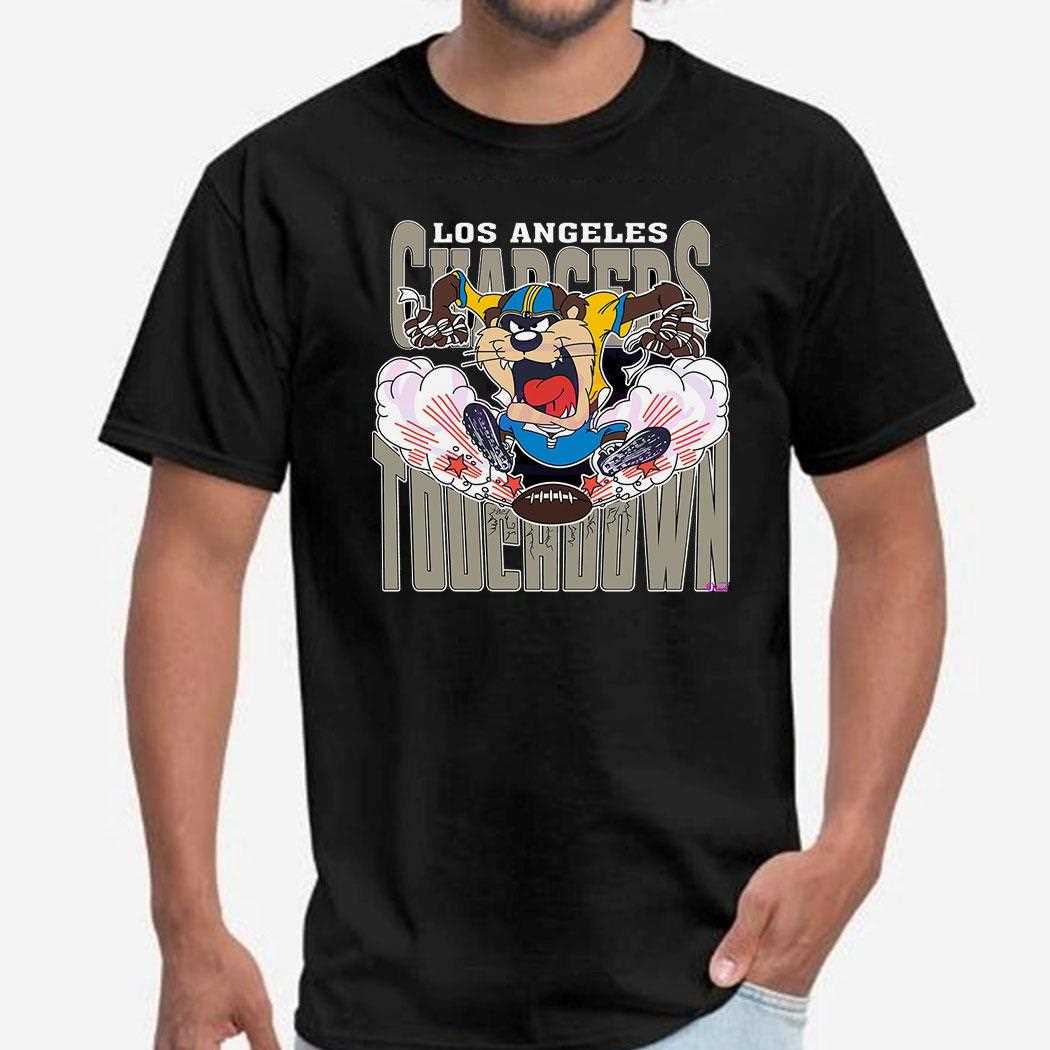 Los Angeles Chargers Tuchdown Nfl Tasmanian Devil Shirt