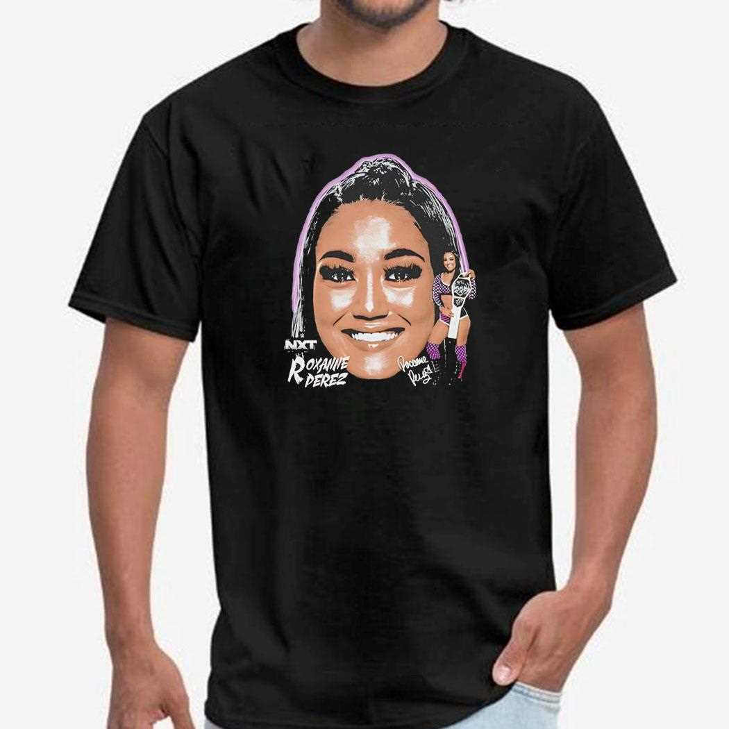 Roxanne Perez Wwe Big Face Signature Graphic Shirt