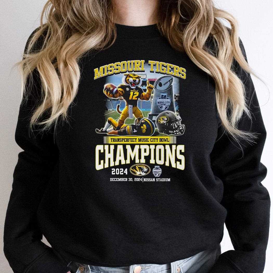 Missouri Tigers Transperfect Music City Bowl Champions 2024 Shirt Missouri Tigers Transperfect Music City Bowl Champions 2024 Shirt