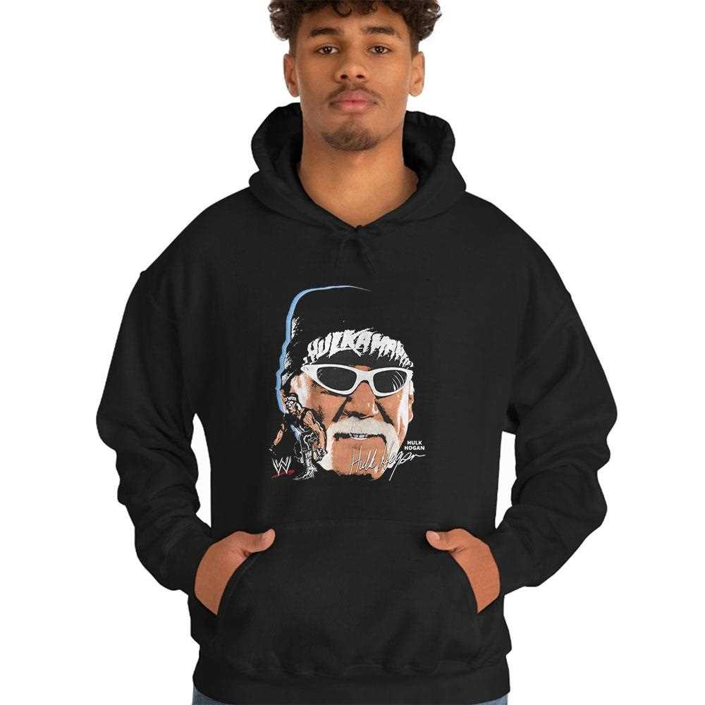 Hulk Hogan Wwe Big Face Signature Graphic Shirt Hulk Hogan Wwe Big Face Signature Graphic Shirt
