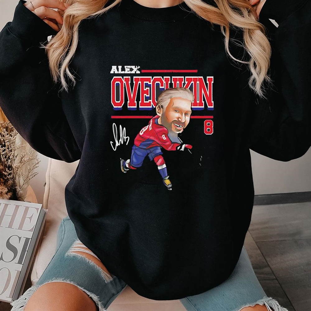 Alex Ovechkin Washington Capitals Nhl Hockey Cartoon Signature Vintage Shirt Alex Ovechkin Washington Capitals Nhl Hockey Cartoon Signature Vintage Shirt