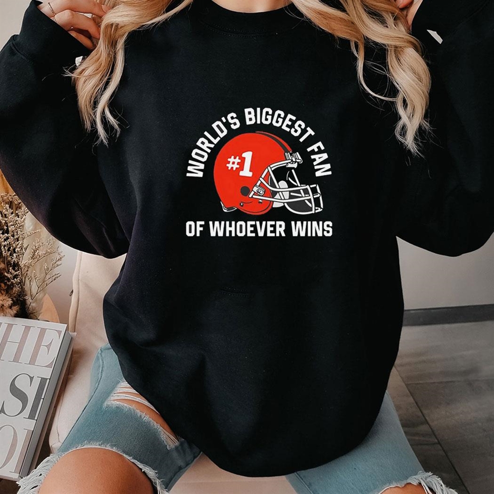 Helmet Worlds Biggest Fan Of Whoever Wins Shirt