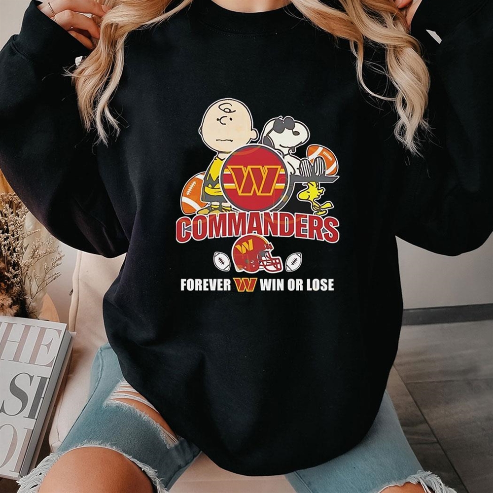Washington Commander X Peanuts Forever Not Just When We Win Ladies