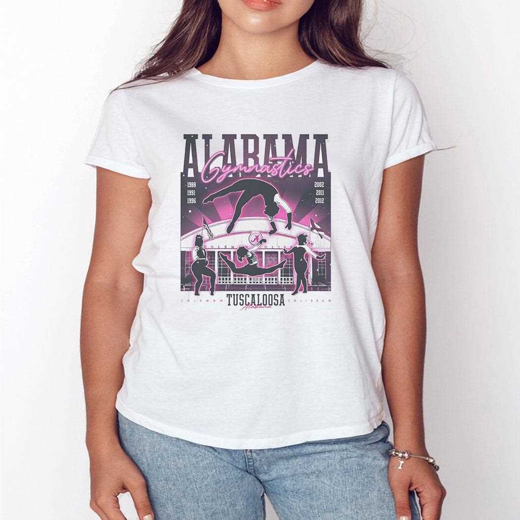 Alabama Crimson Tide Gymnastics Over The Coliseum Shirt