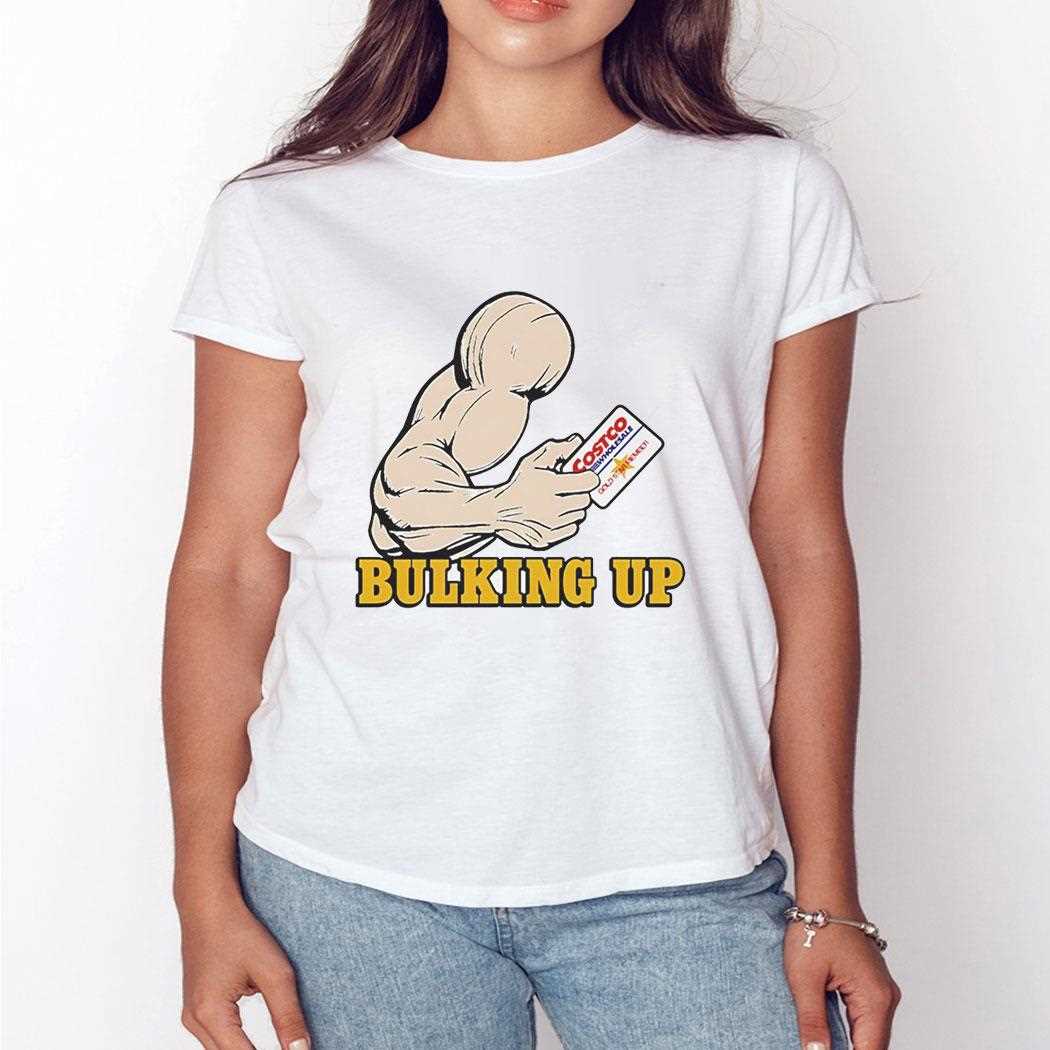 Bulking Up Costco Wholesale Gold Star Meme Hand Muscle Shirt