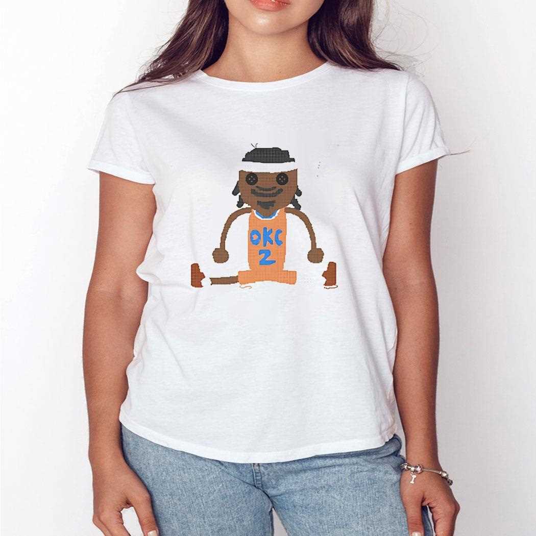 Crochet Shai Gilgeous Alexander Oklahoma City Thunder Shirt