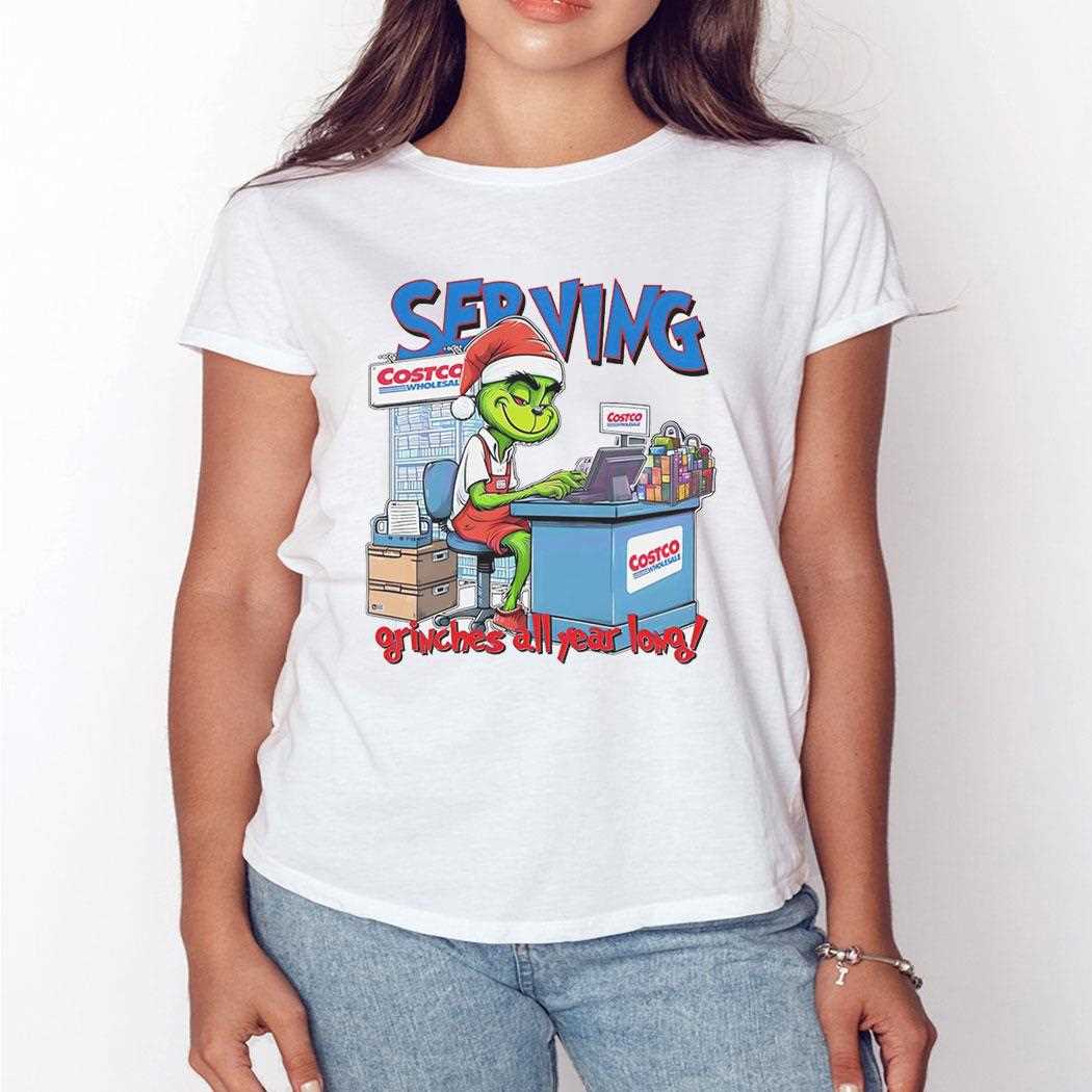 Grinch Serving Grinches All Year Long Christmas Funny Shirt