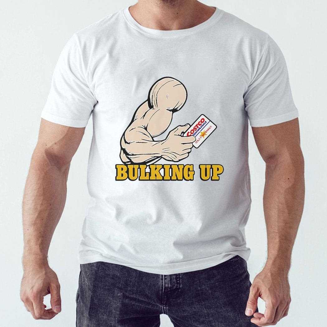 Bulking Up Costco Wholesale Gold Star Meme Hand Muscle Shirt