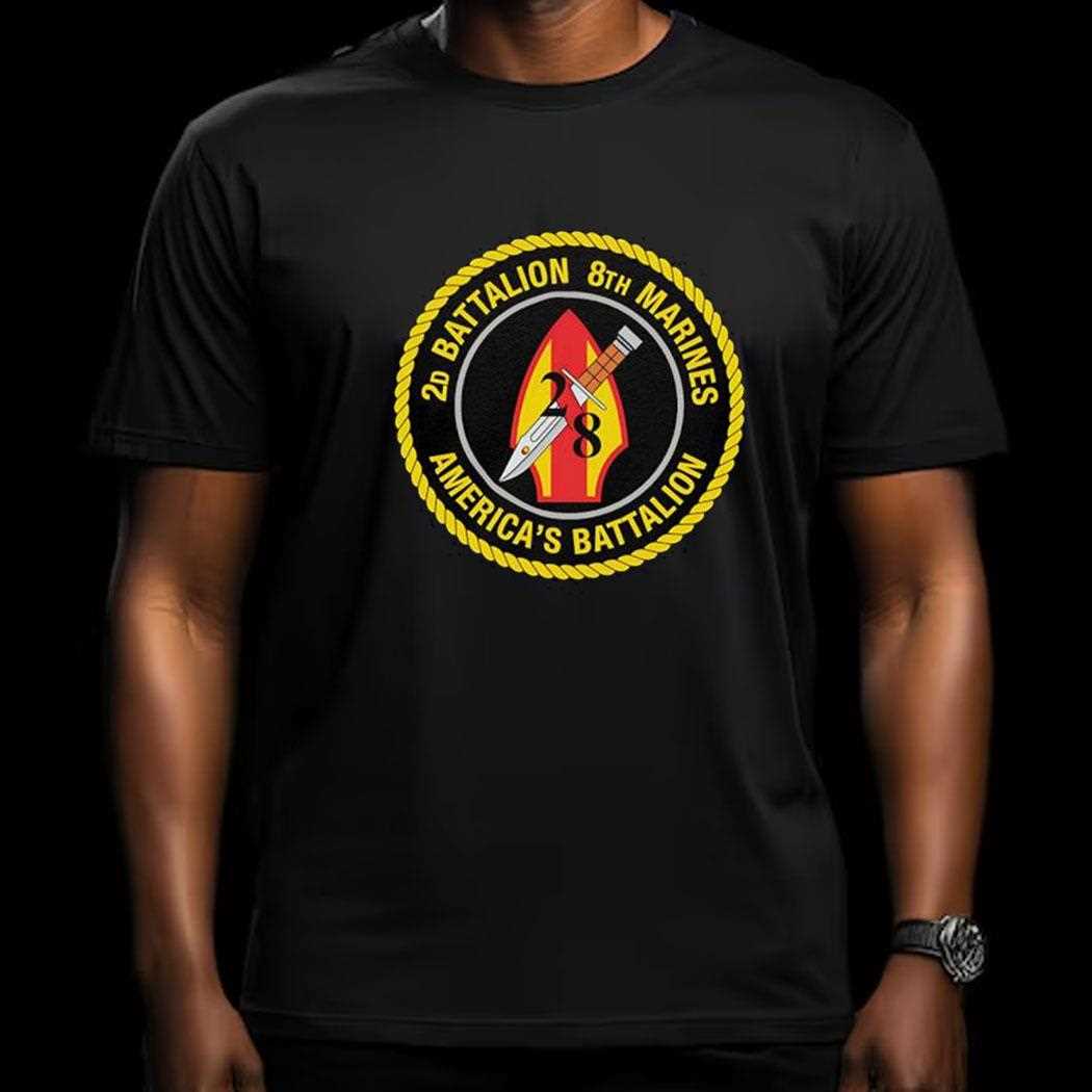 2d Battalion 8th Marines Americas Battalion Logo Shirt