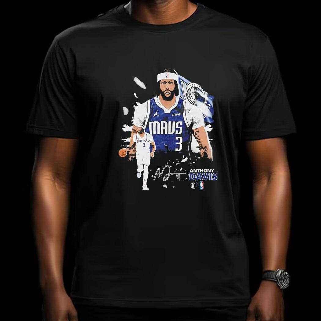 Anthony Davis Dallas Mavericks Nba Basketball Graphic Shirt