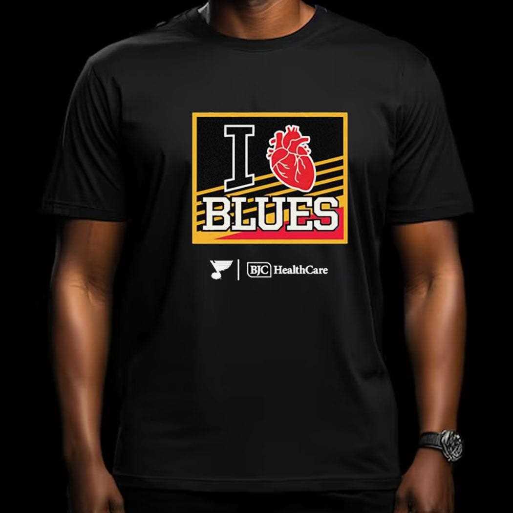 Bjc Healthcare I Heart Blues St Louis Blues Logo Shirt Shirt