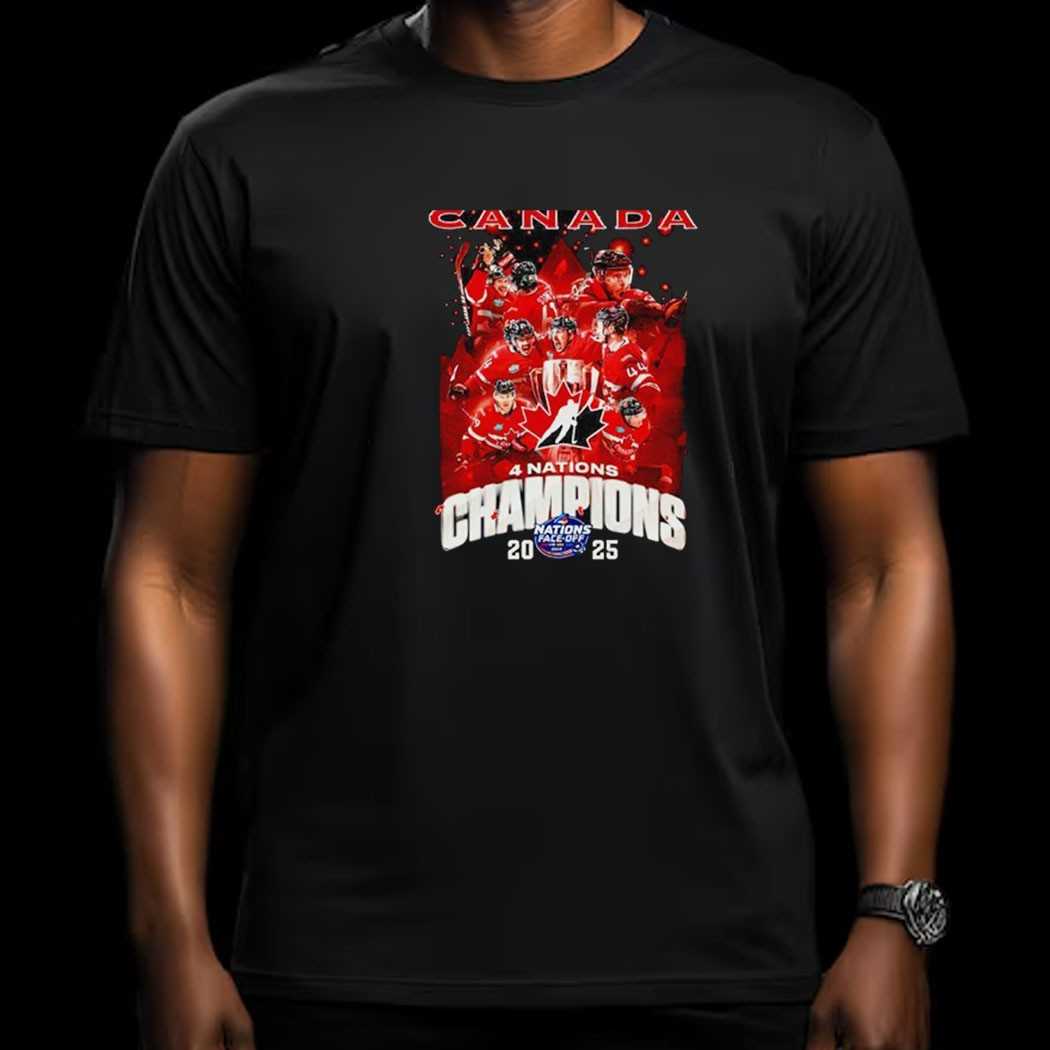 Canada Hockey 4 Nations Champions Nations Face Off 2025 Shirt Canada Hockey 4 Nations Champions Nations Face Off 2025 Shirt