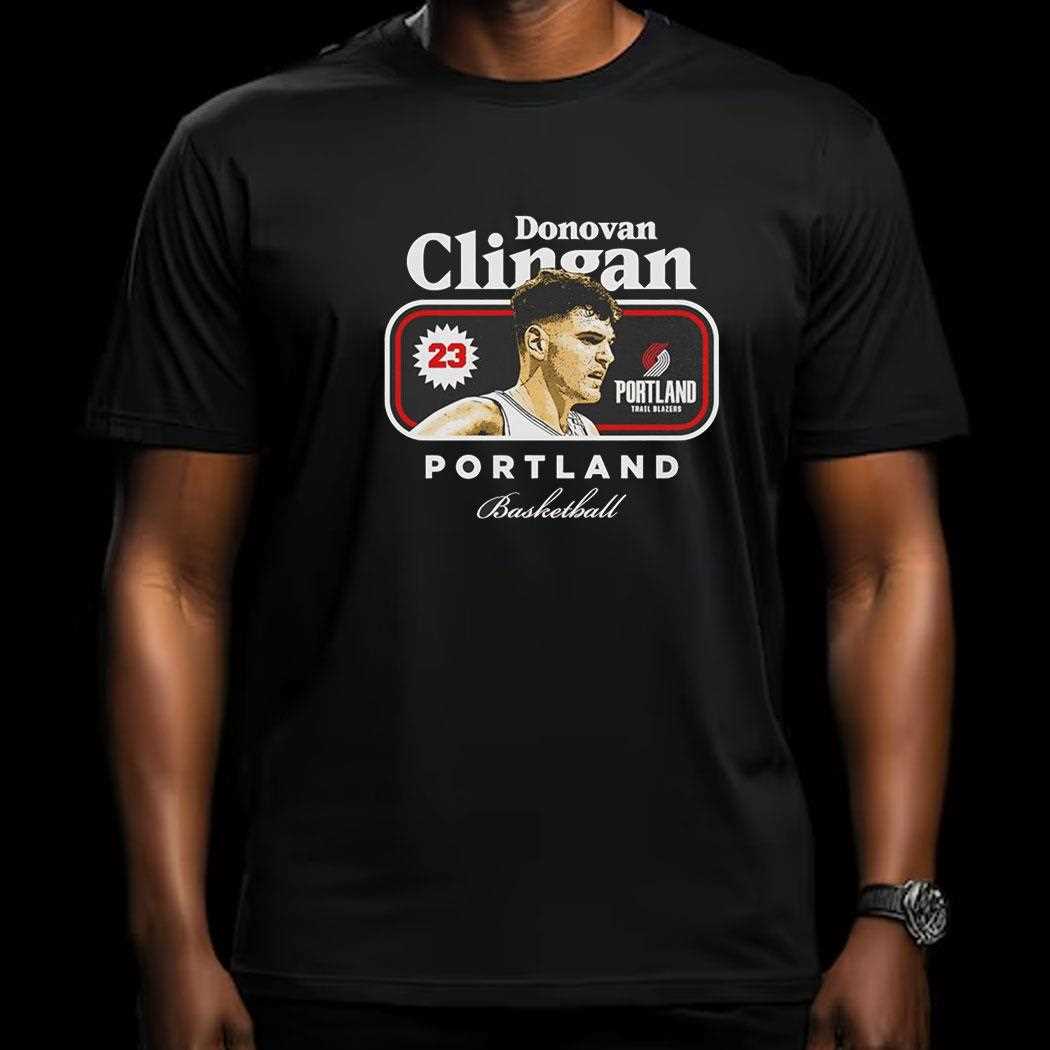 Donovan Clingan Portland Trail Blazers Nba Basketball Cover Vintage Shirt
