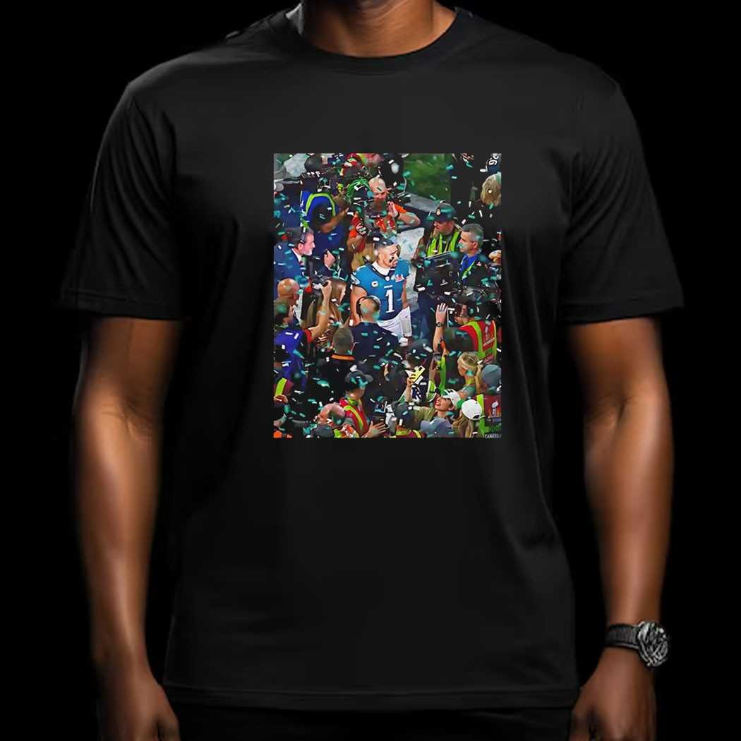 Jalen Hurts Lost In The Confetti Philadelphia Shirt