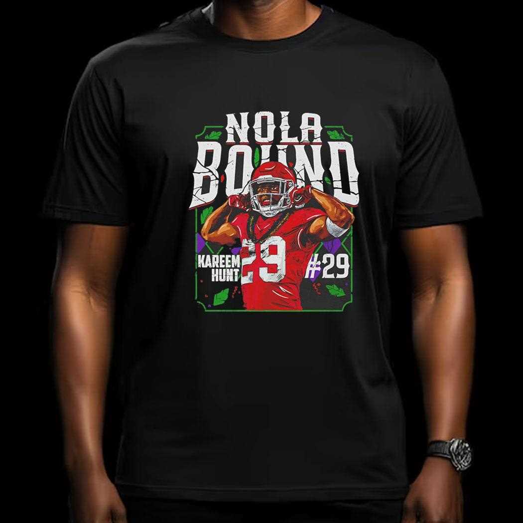 Kareem Hunt Kansas City Chiefs Nfl Football Nola Bound Vintage Shirt