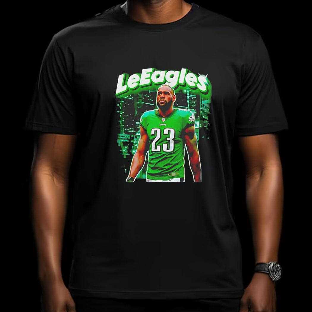 Lebron James Leeagles Philadelphia Eagles Philly Nfl Vintage Shirt