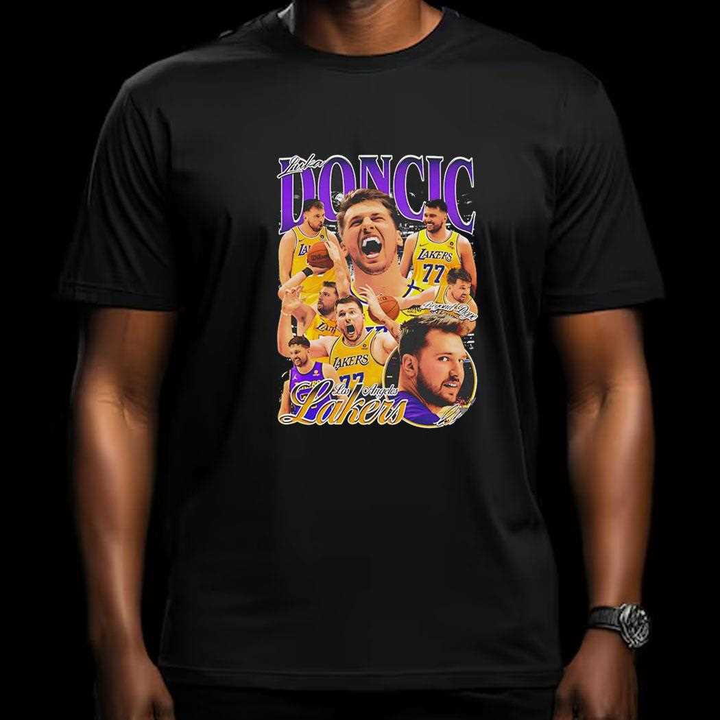 Luka Doncic Los Angeles Lakers Nba Basketball Graphic Poster Shirt