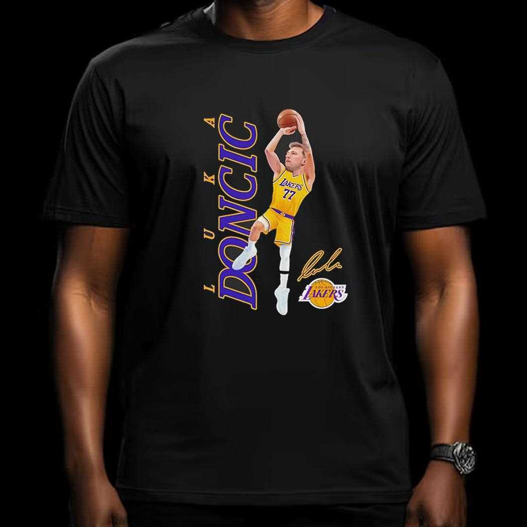 Luka Doncic Los Angeles Lakers Nba Basketball Signatures Shirt