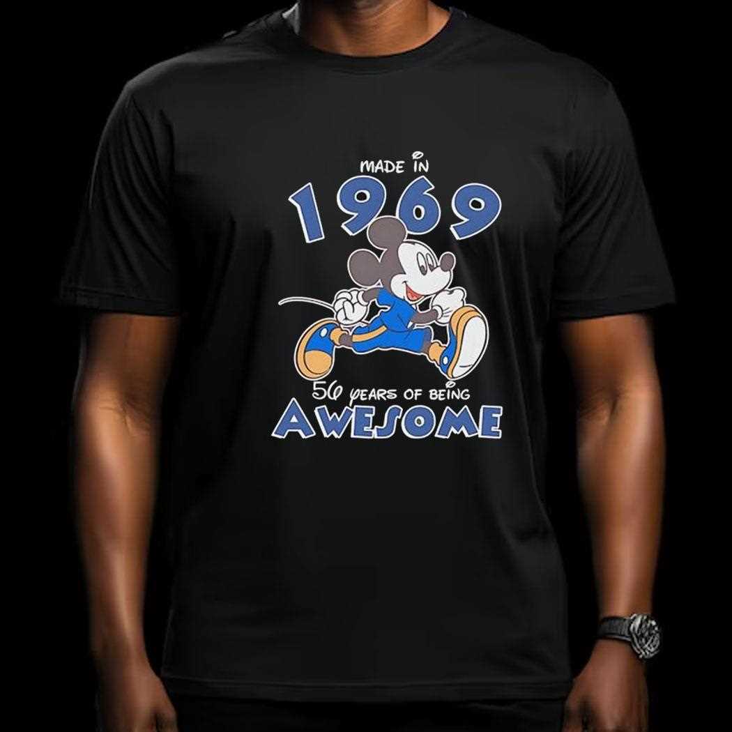 Mickey Mouse Made In 1969 56 Years Of Being Awesome Hoodie