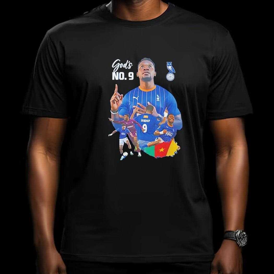 Mike Fondop Talom Gods No9 Oldham Athletic Afc Shirt