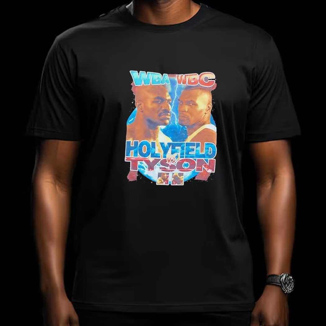 Mike Tyson Vs Evander Holyfield Graphic Shirt