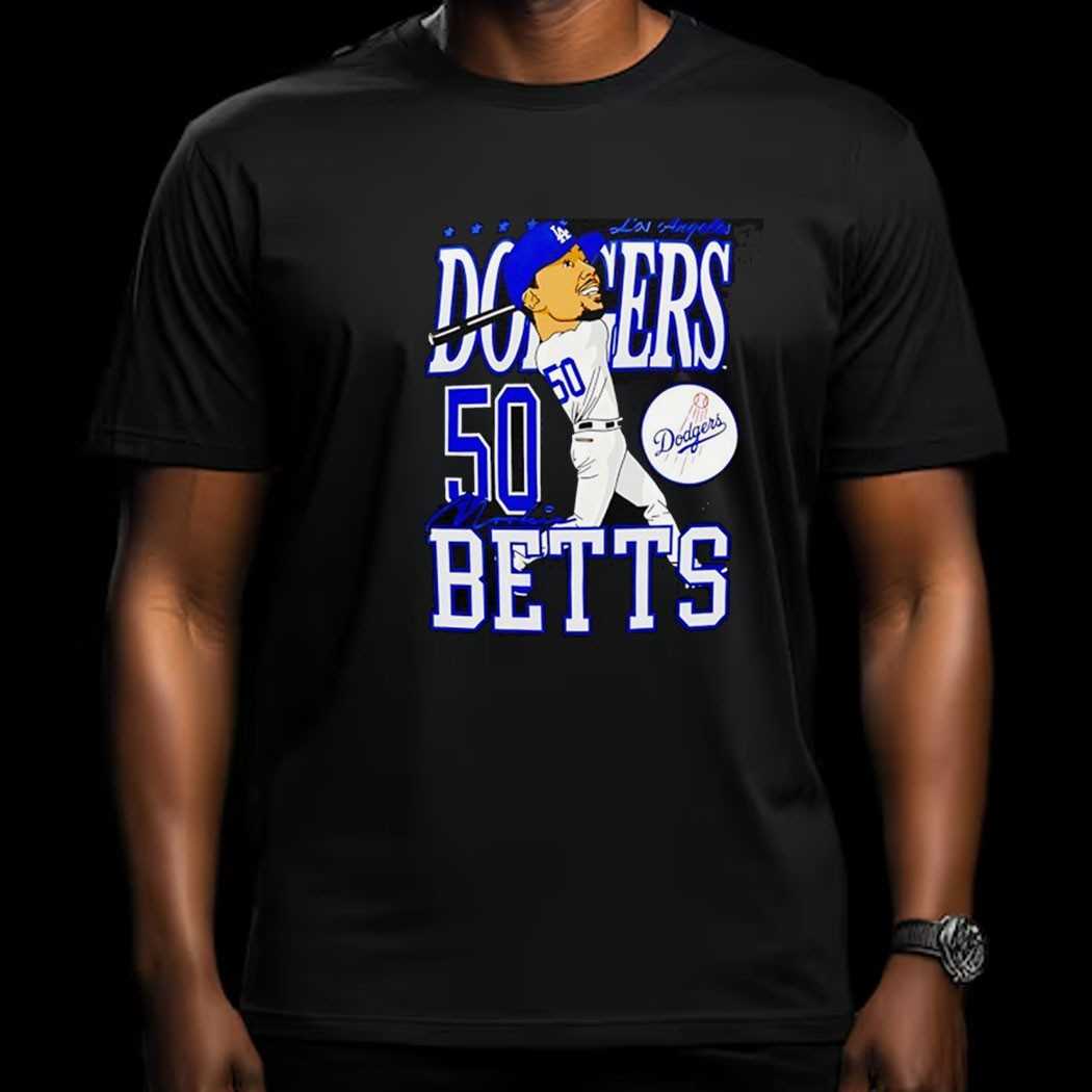 Mookie Betts 50 Los Angeles Dodgers Baseball Shirt