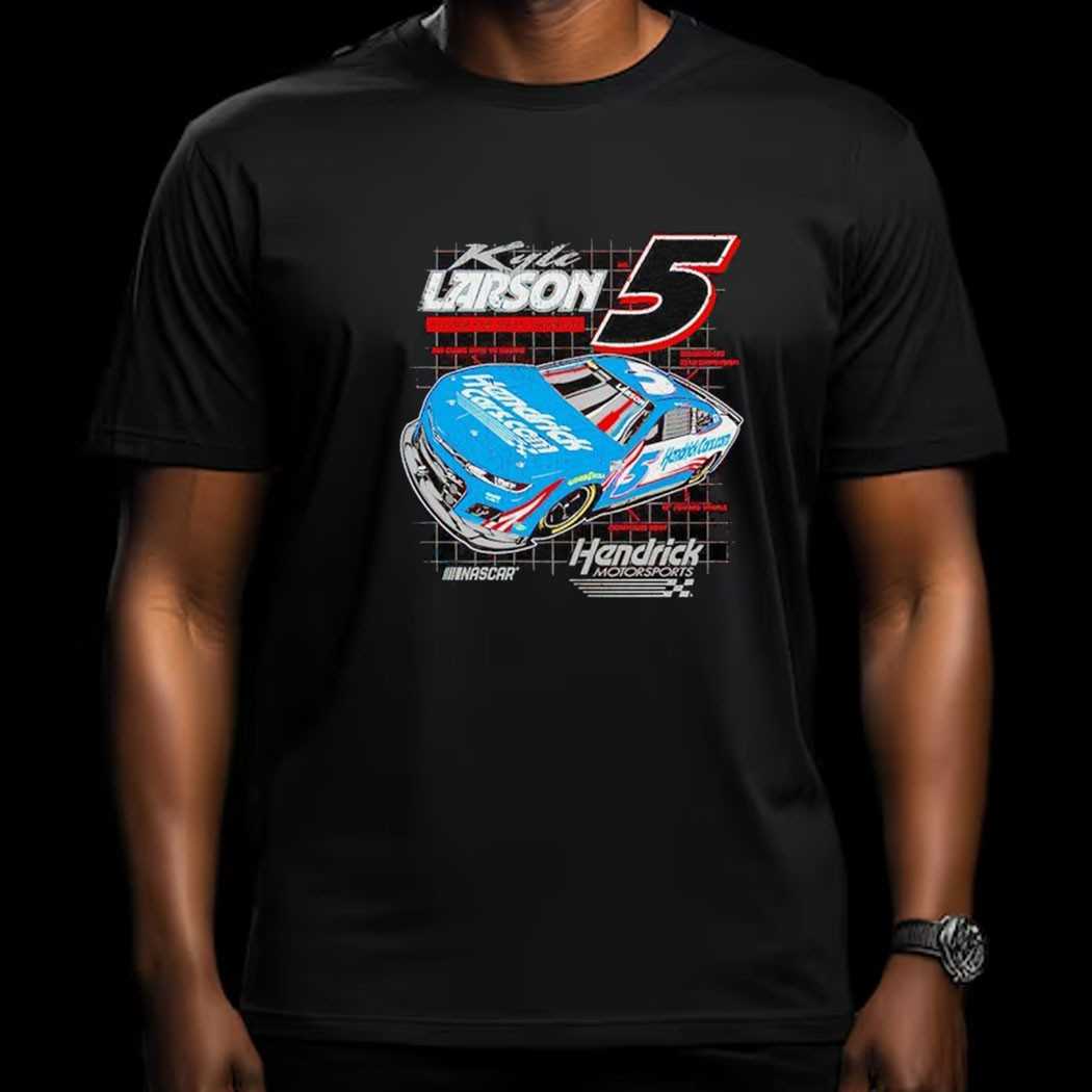 Nascar Kyle Larson Hendrick 5 Motorsports Team Collection Shirt Nascar Kyle Larson Hendrick 5 Motorsports Team Collection Shirt
