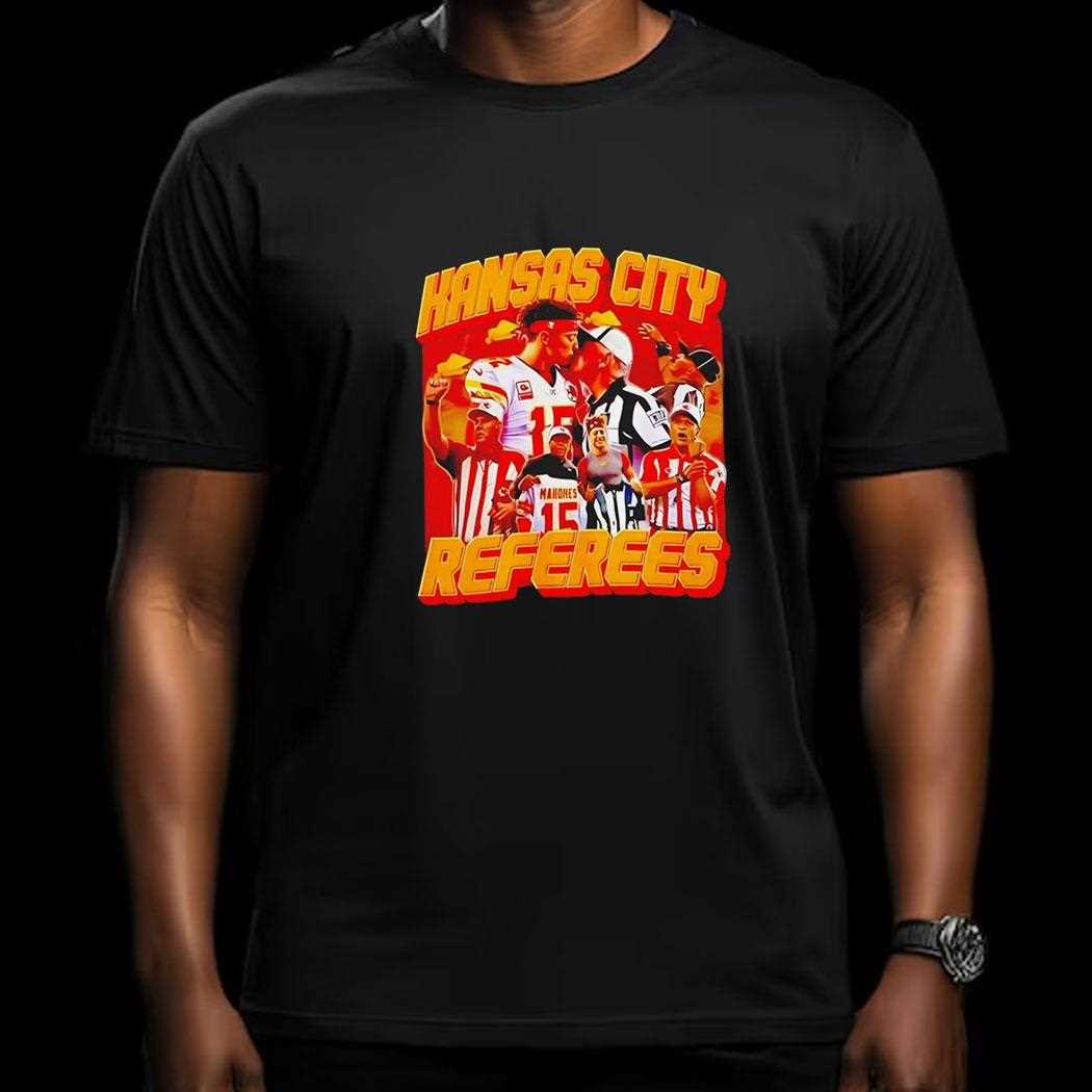 Patrick Mahomes Kansas City Chiefs Referees Kissing Shirt