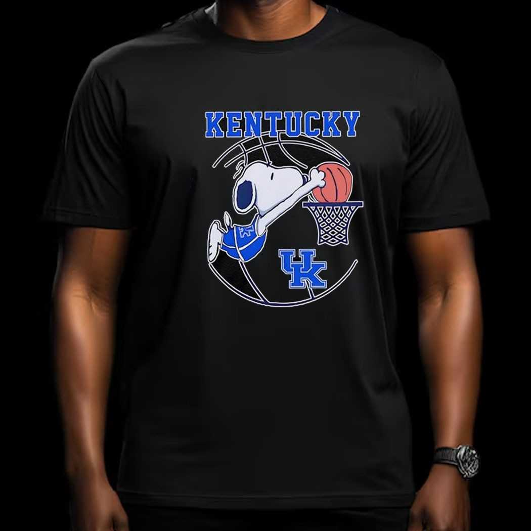 Snoopy Kentucky Wildcats Basketball Shirt Snoopy Kentucky Wildcats Basketball Shirt