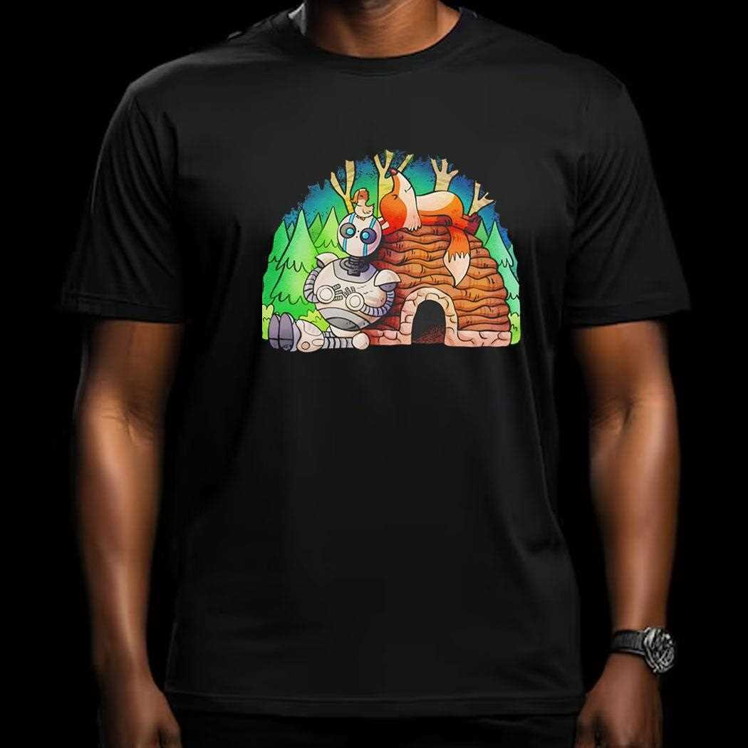 The Wild Robot X Peanuts Roz Brightbill And Fink The Wild Nuts Shirt