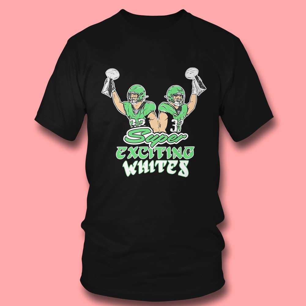 Cooper Dejean And Reed Blankenship Philadelphia Eagles Super Exciting Whites Shirt