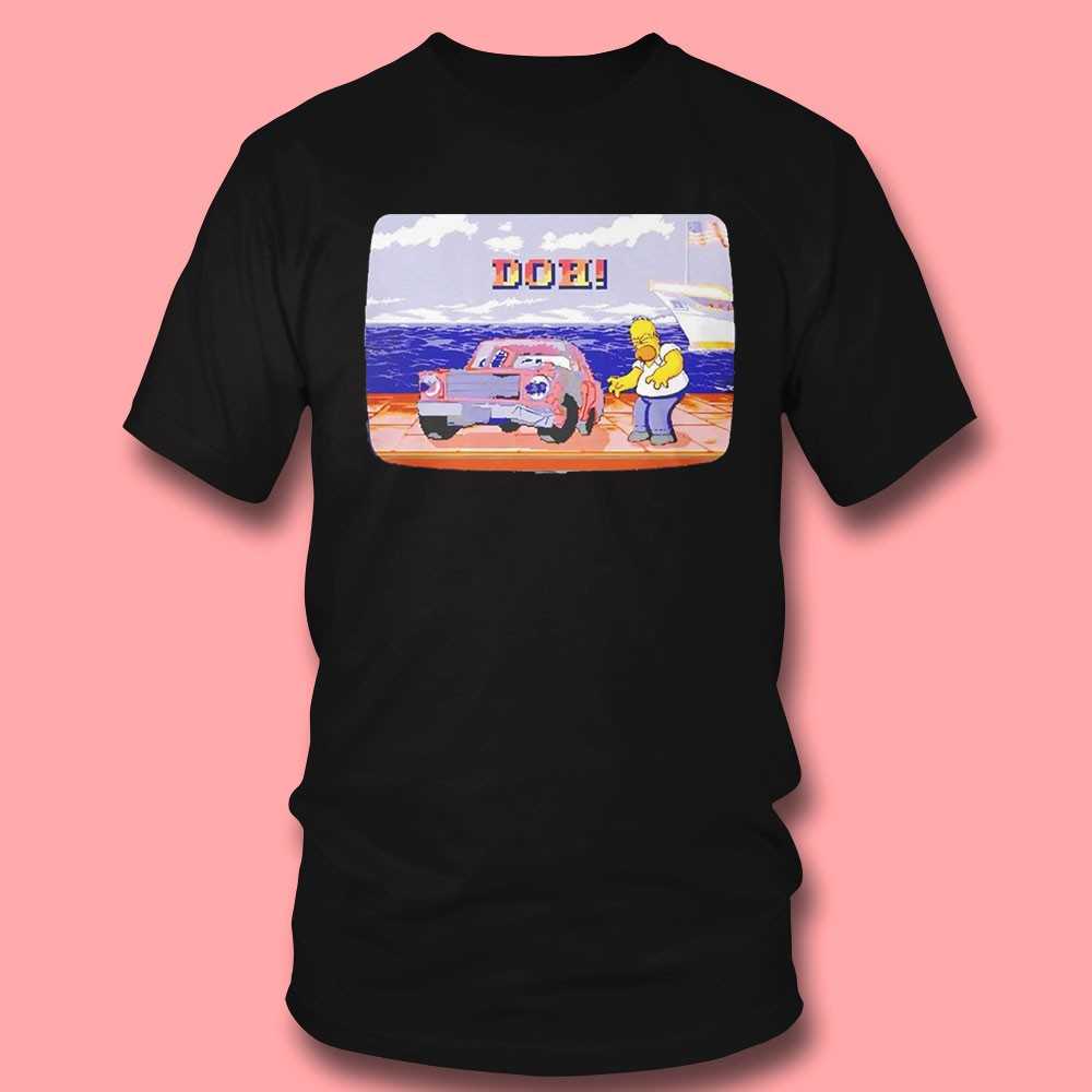 Homer Simpson And Street Fighter Doh Fighter Shirt