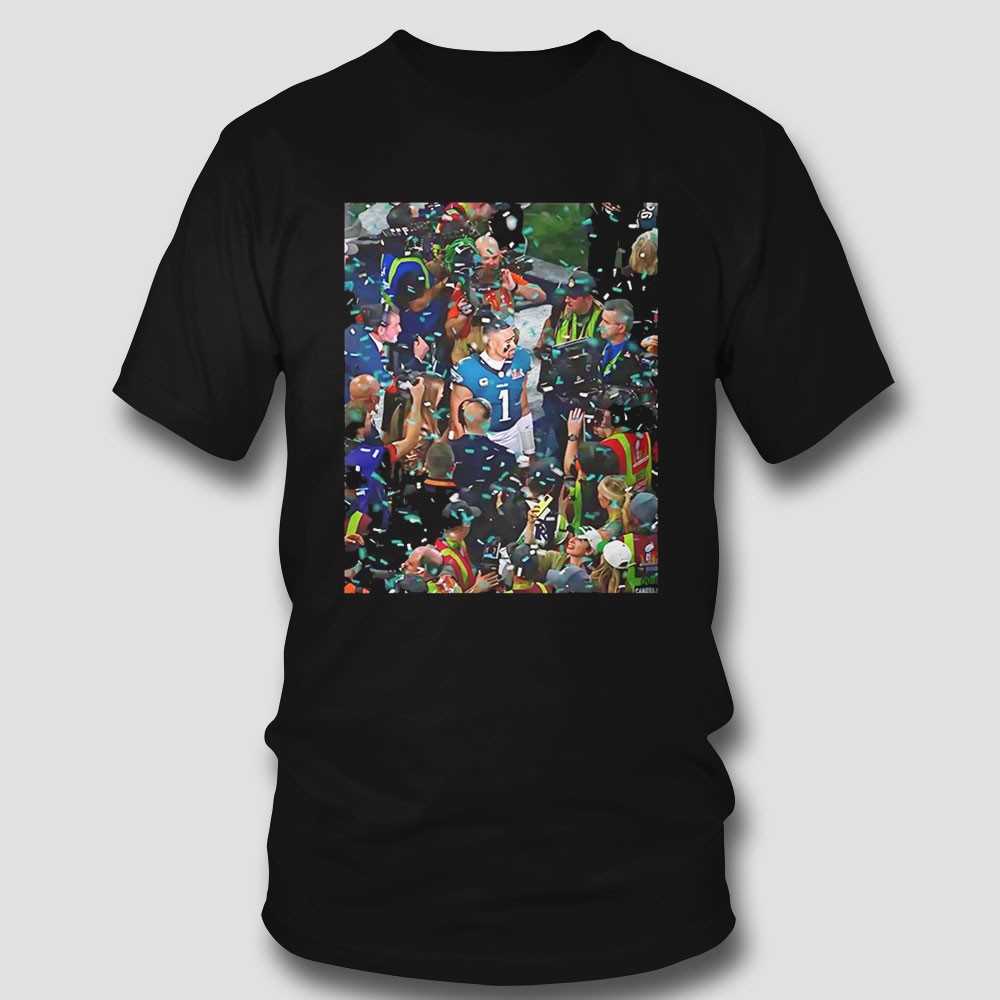 Jalen Hurts Lost In The Confetti Philadelphia Shirt Jalen Hurts Lost In The Confetti Philadelphia Shirt