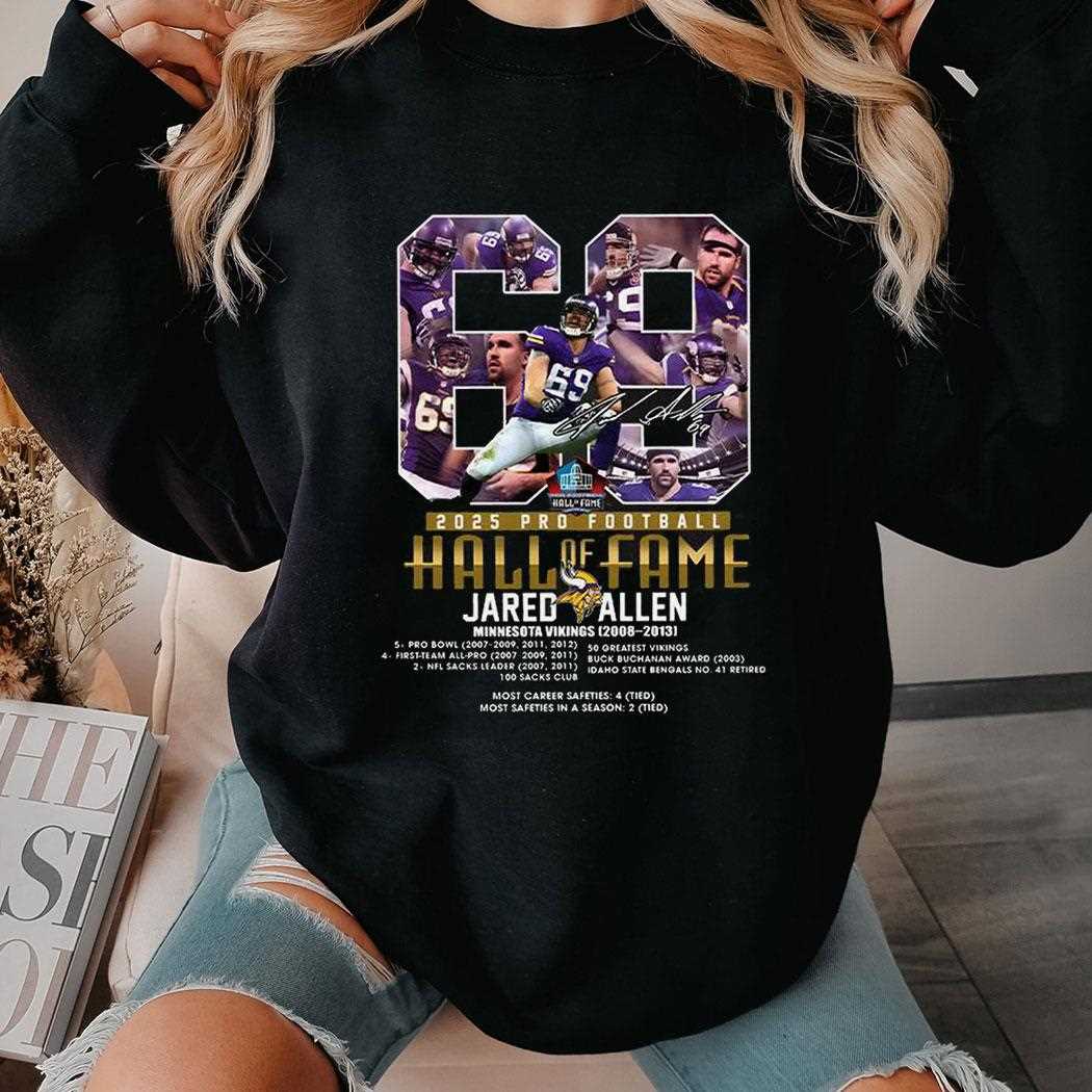 2025 Pro Football Hall Of Fame Jared Allen Shirt