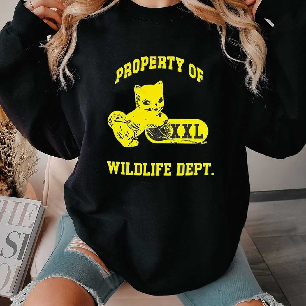 Cat Property Of Wildlife Department Shirt