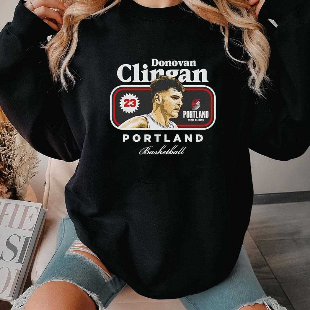 Donovan Clingan Portland Trail Blazers Nba Basketball Cover Vintage Shirt