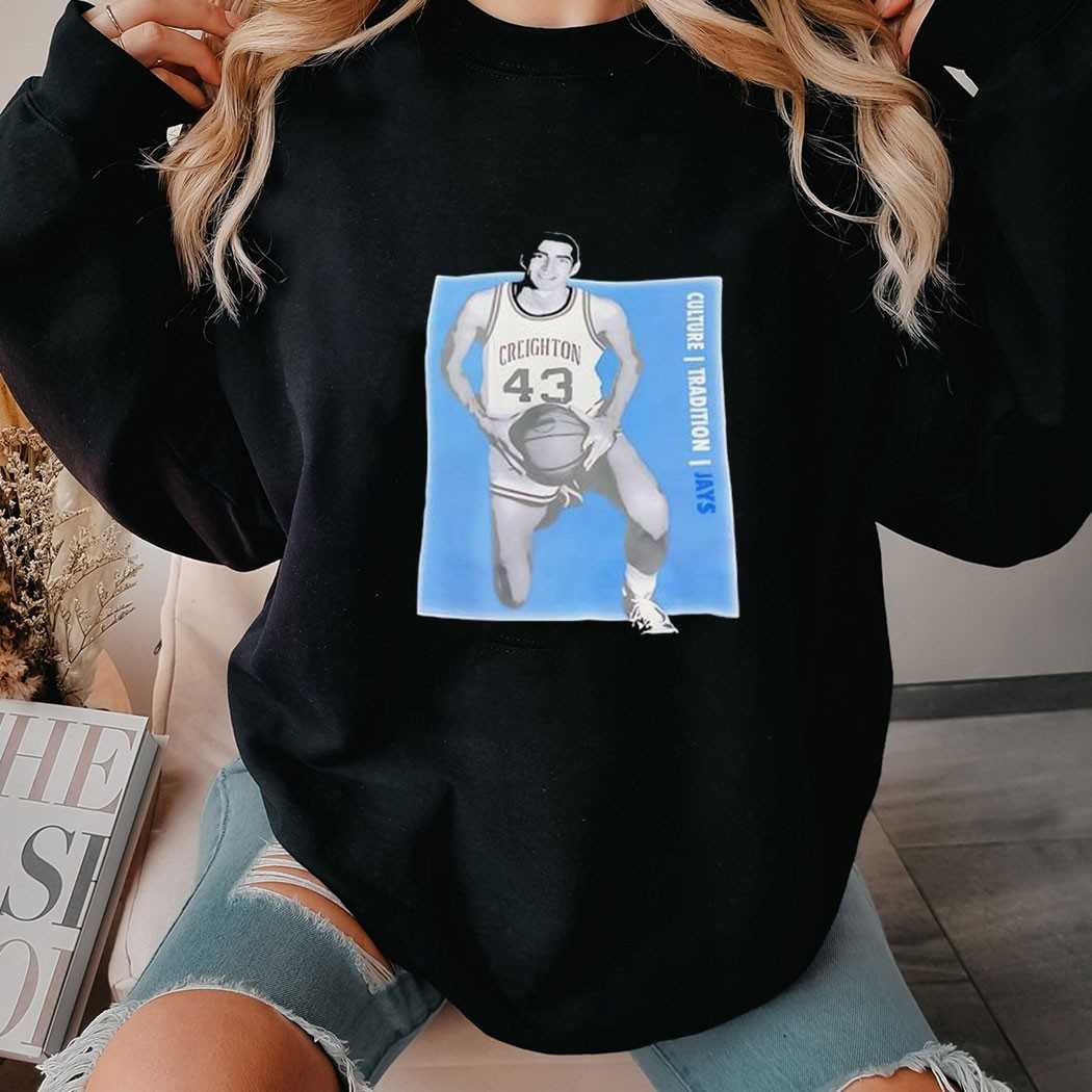 Jim Flanery Creighton Bluejays Basketball Vintage Shirt