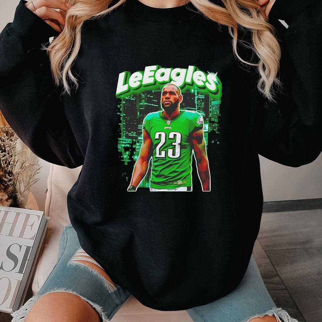 Lebron James Leeagles Philadelphia Eagles Philly Nfl Vintage Shirt