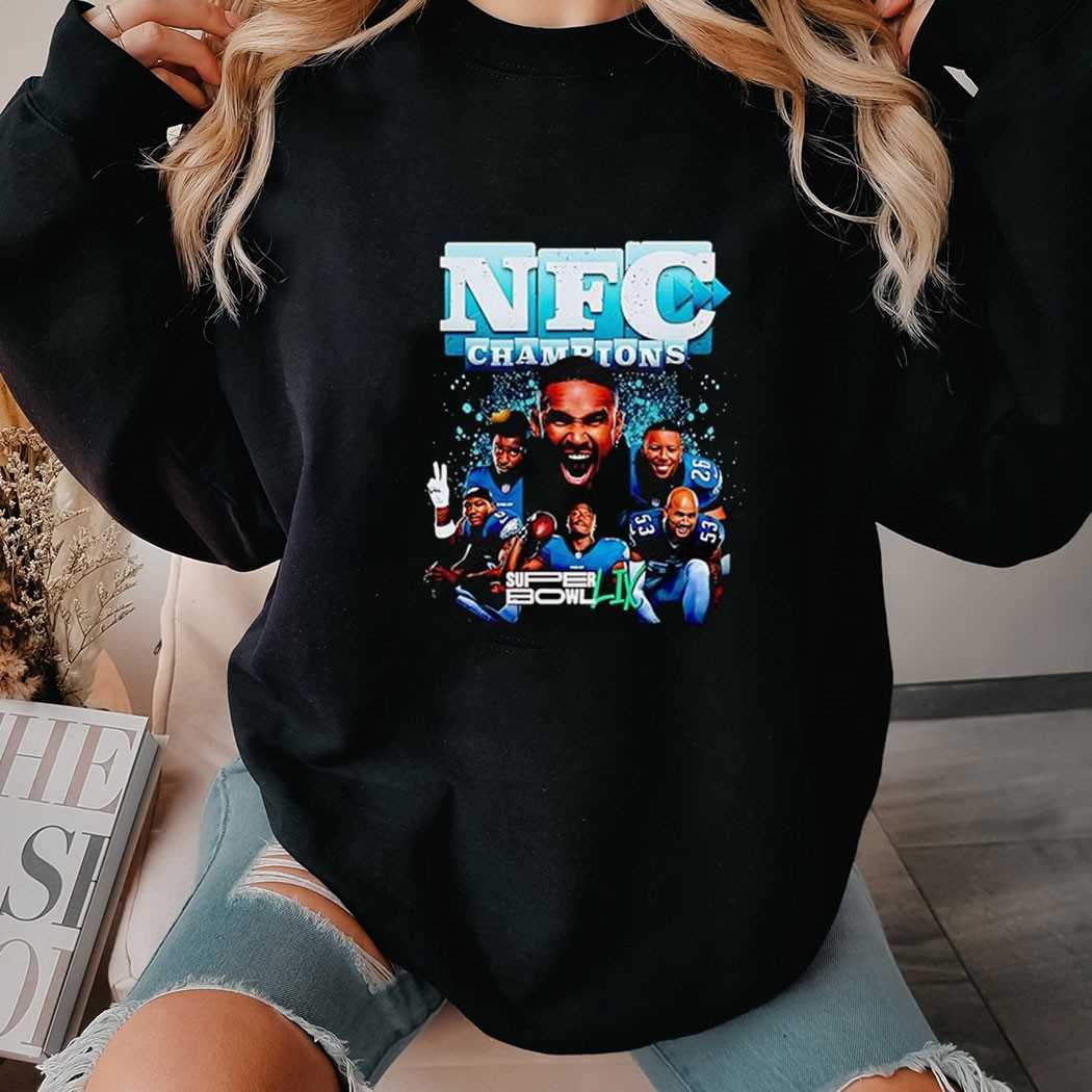 Nfc Champions Philadelphia Eagles Super Bowl Lix Shirt