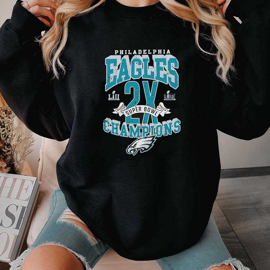 Philadelphia Eagles 2x Super Bowl Champions Shirt