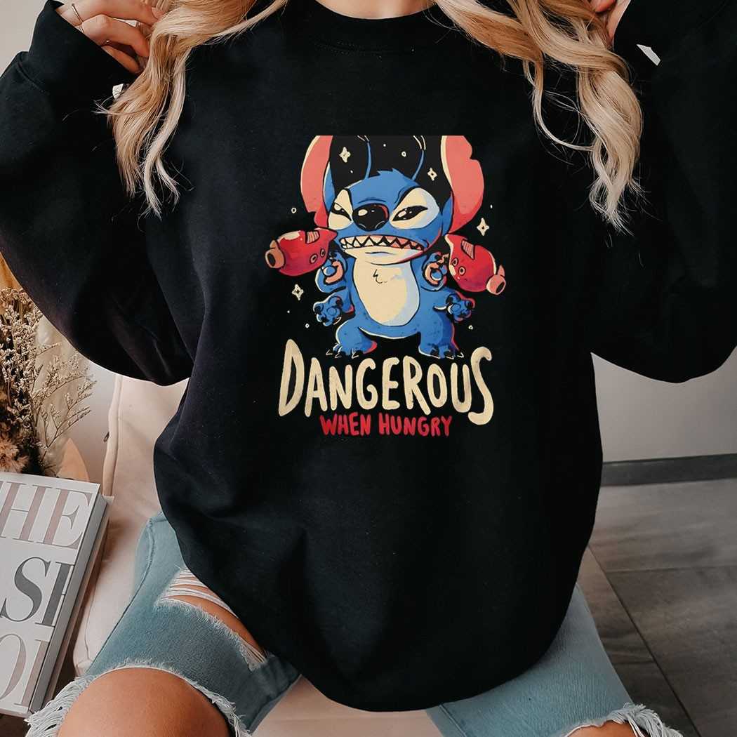 Stitch Dangerous When Hungry Shirt