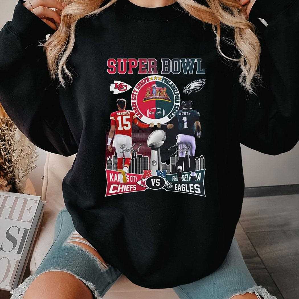 Super Bowl 2025 Kansas City Chiefs Vs Philadelphia Eagles Shirt
