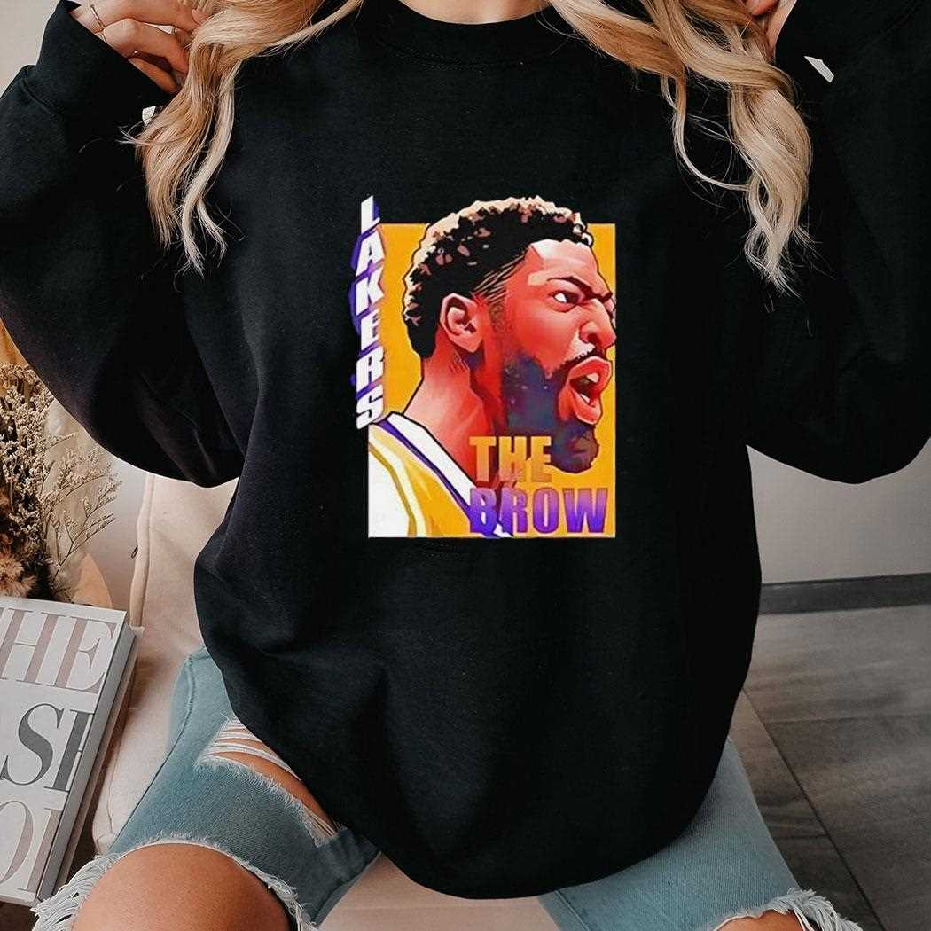 The Brow Anthony Davis Los Angeles Lakers Portraishirt The Brow Anthony Davis Los Angeles Lakers Portraishirt